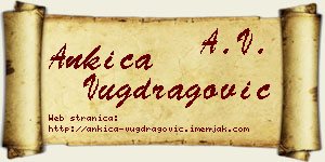 Ankica Vugdragović vizit kartica
